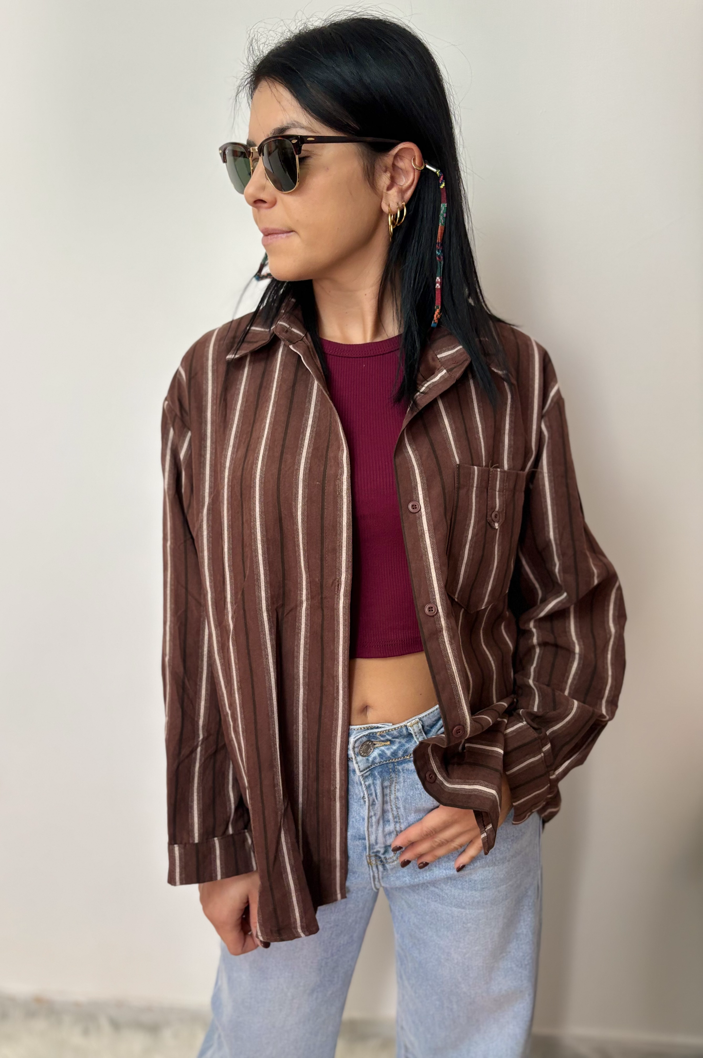 Camicia Oversize a Righe - Stile Casual Chic