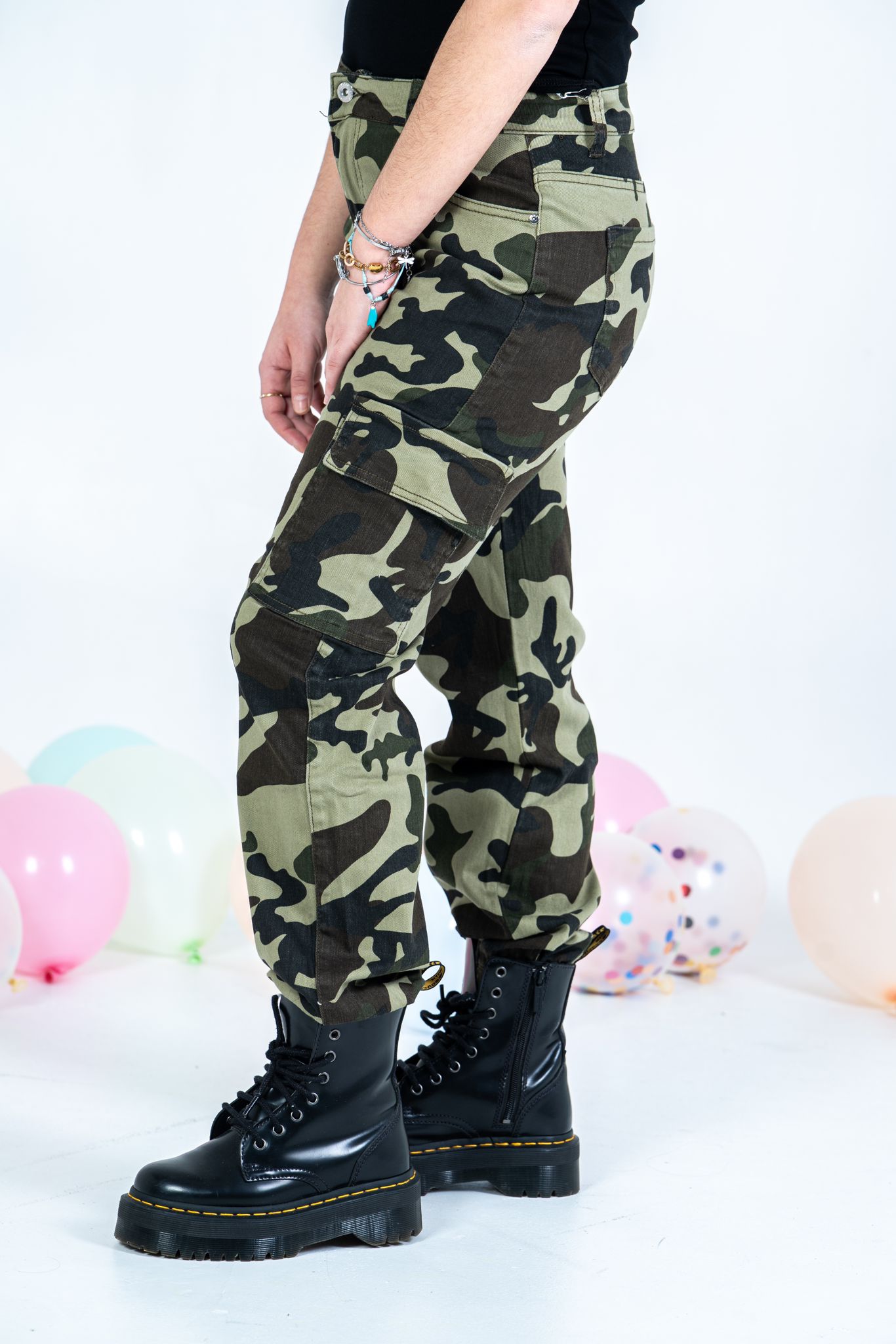 "Pantalone Military Donna - Stile Urban Chic | DR-CLYDE SHOP"