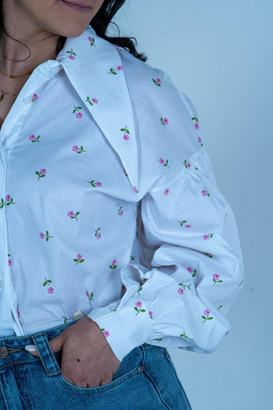 Camicia Fiorellini Donna | DR-CLYDE SHOP