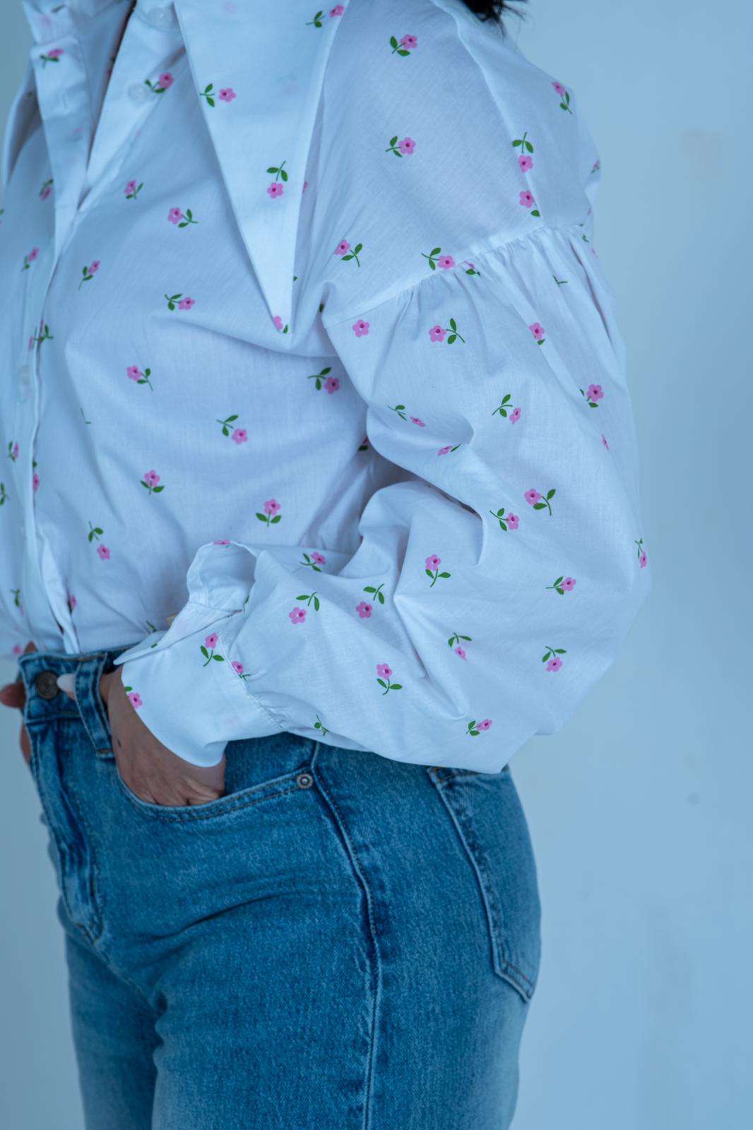 Camicia Fiorellini Donna | DR-CLYDE SHOP