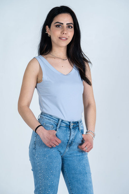 Canotte Lisce - T-Shirt con Scollo Rotondo | DR-CLYDE SHOP
