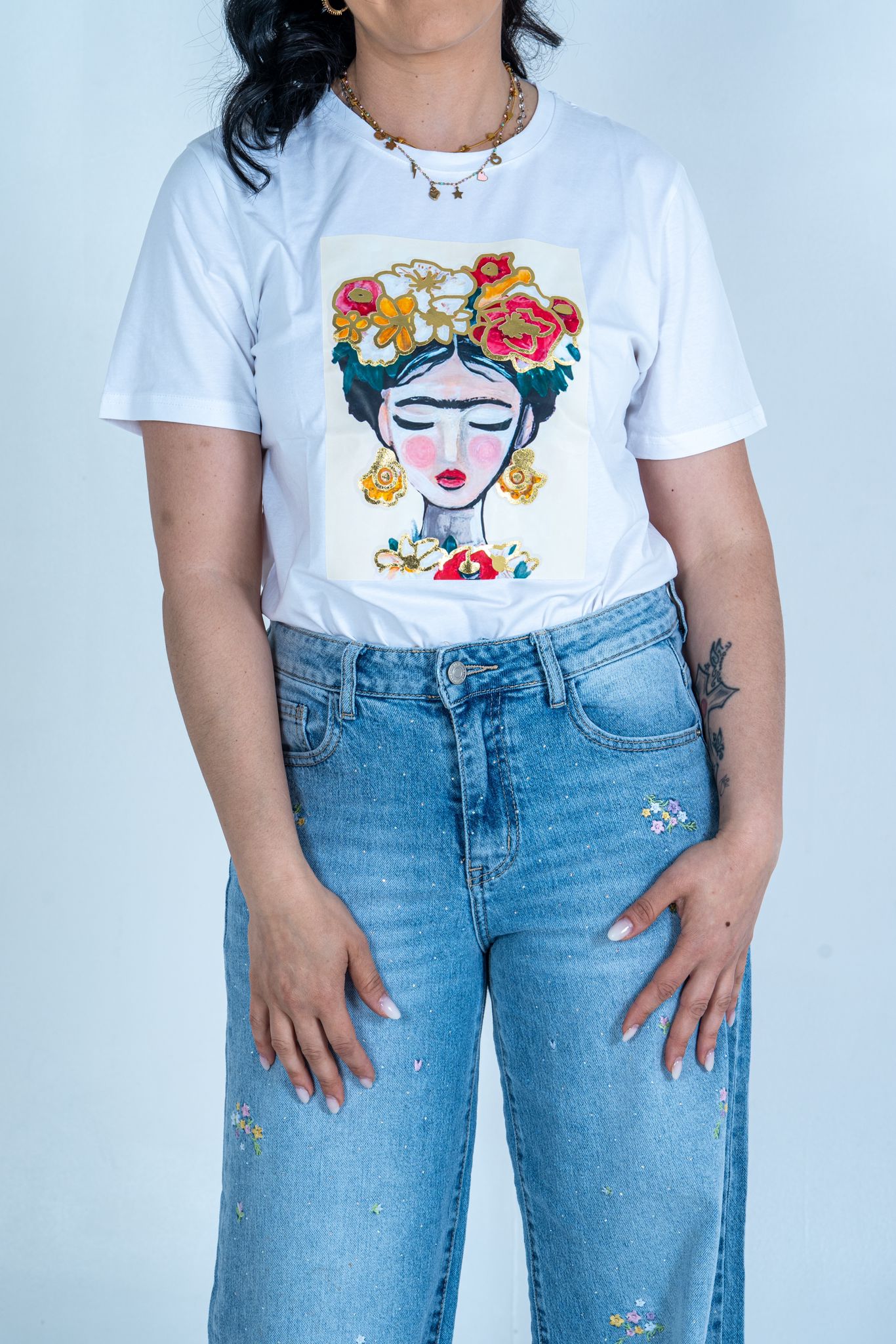 T-Shirt Frida Kahlo - 100% cotone | DR-CLYDE SHOP