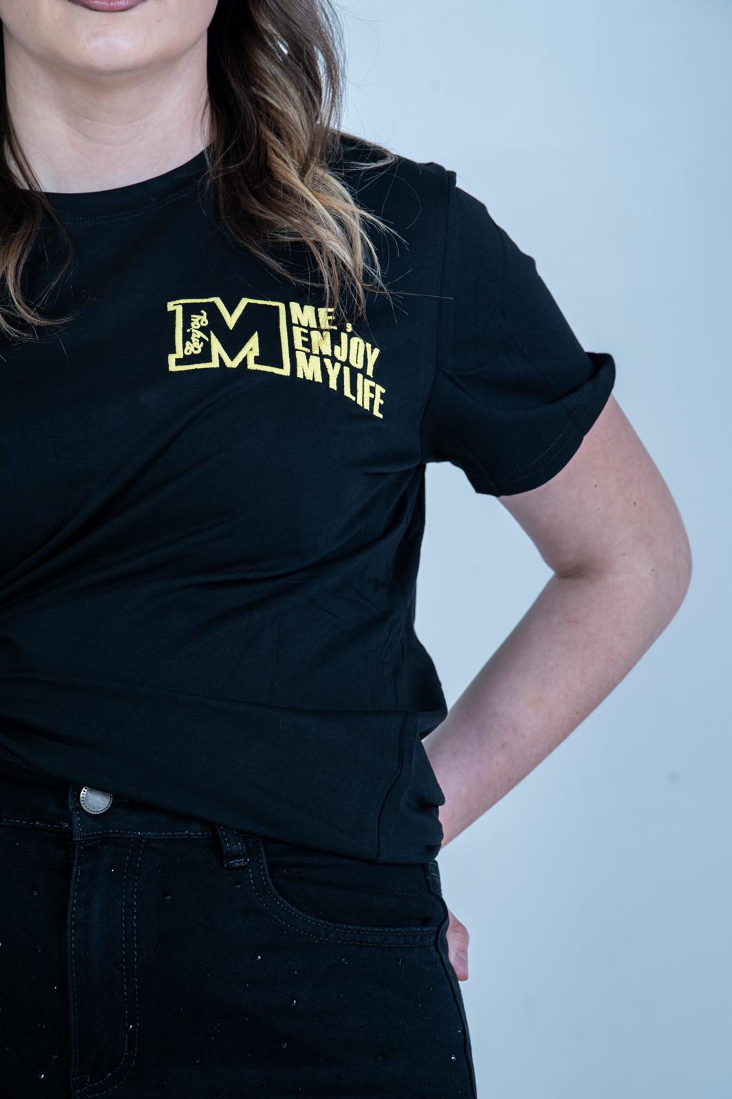 T-Shirt con Stampa Cucita - Cotone di Alta Qualità | DR-CLYDE SHOP