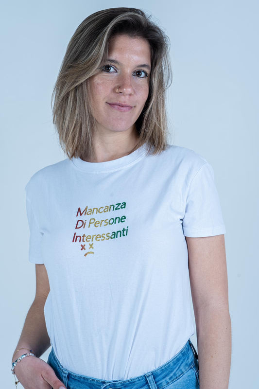 T-Shirt "Mancanza di persone interessanti" | DR-CLYDE SHOP