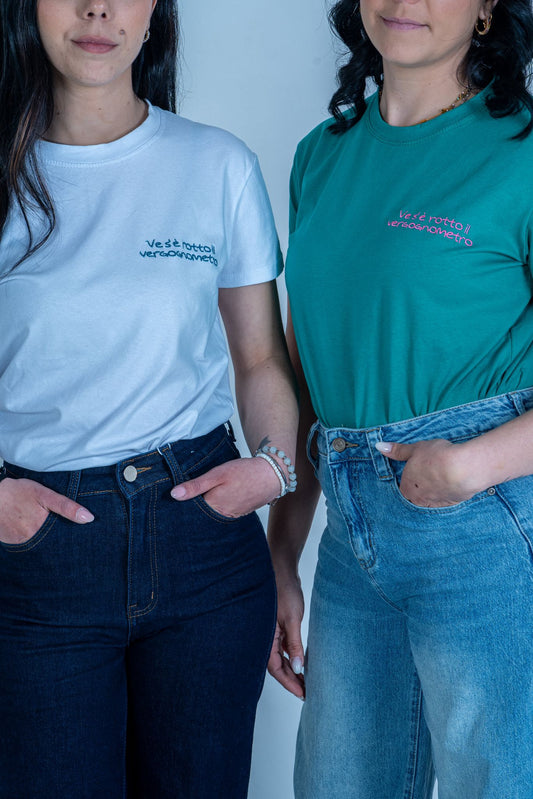 T-Shirt ricamata "Ve s'e' rotto il vergognometro" | DR-CLYDE SHOP