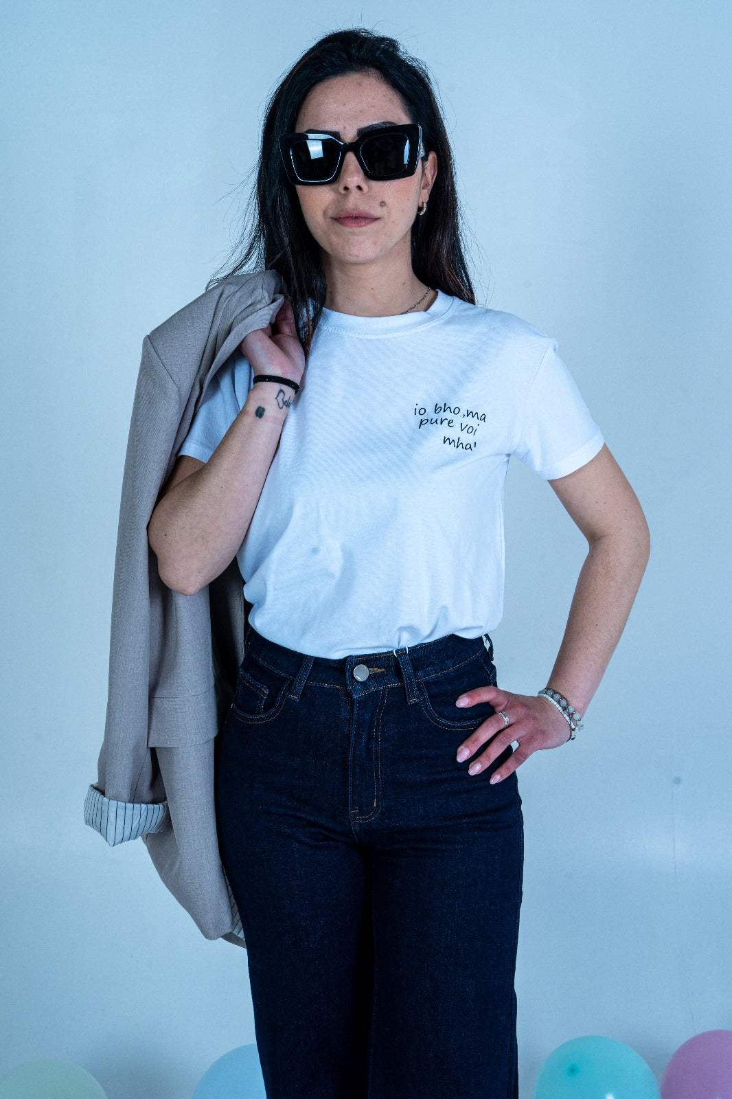 T-Shirt personalizzata "Io boh...ma pure voi mah!"- 100% cotone | DR-CLYDE SHOP