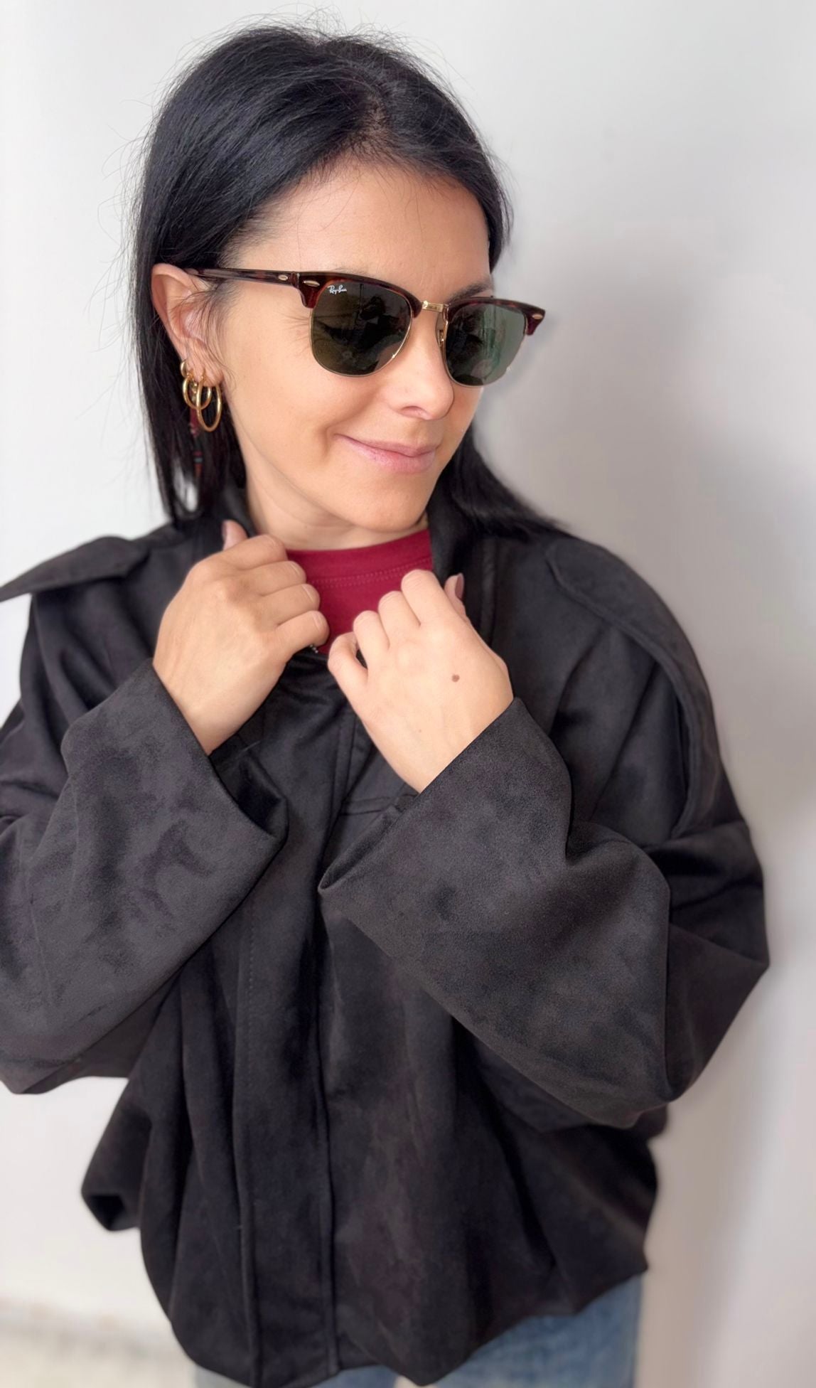 Giubbotto Bomber in Camoscio - Stile Casual Elegante