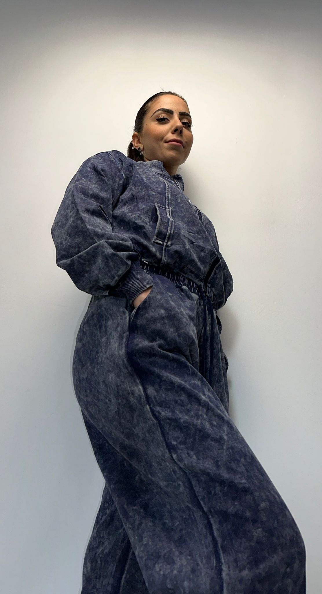 Coordinato Sportivo Tie-Dye Malva - Tuta Completa Donna