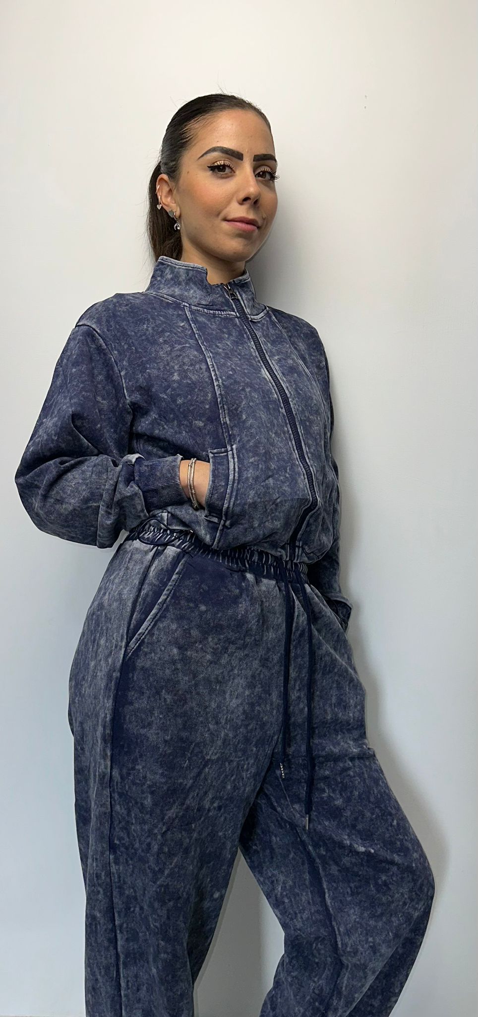 Coordinato Sportivo Tie-Dye Malva - Tuta Completa Donna