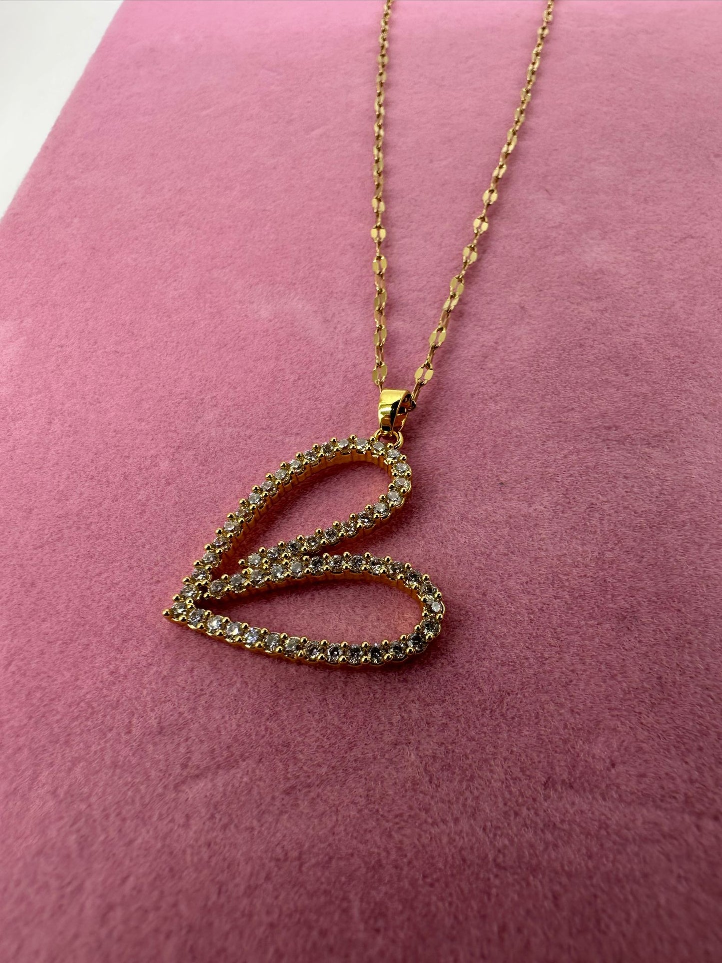 Collana Big Lov Cuore Oro - Acciaio Inossidabile | DR-CLYDE SHOP