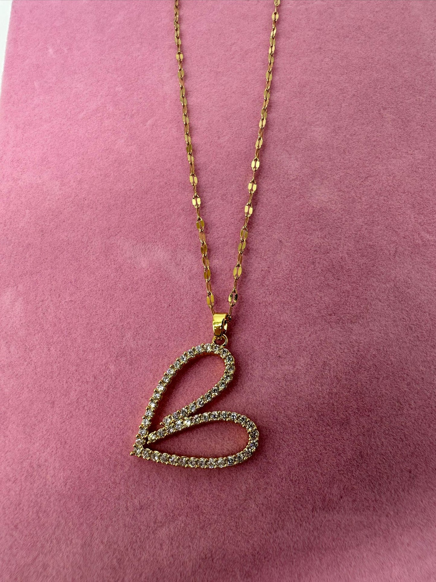 Collana Big Lov Cuore Oro - Acciaio Inossidabile | DR-CLYDE SHOP