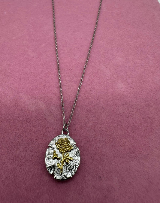 Collana La Bella e la Bestia - Rosa Incantata