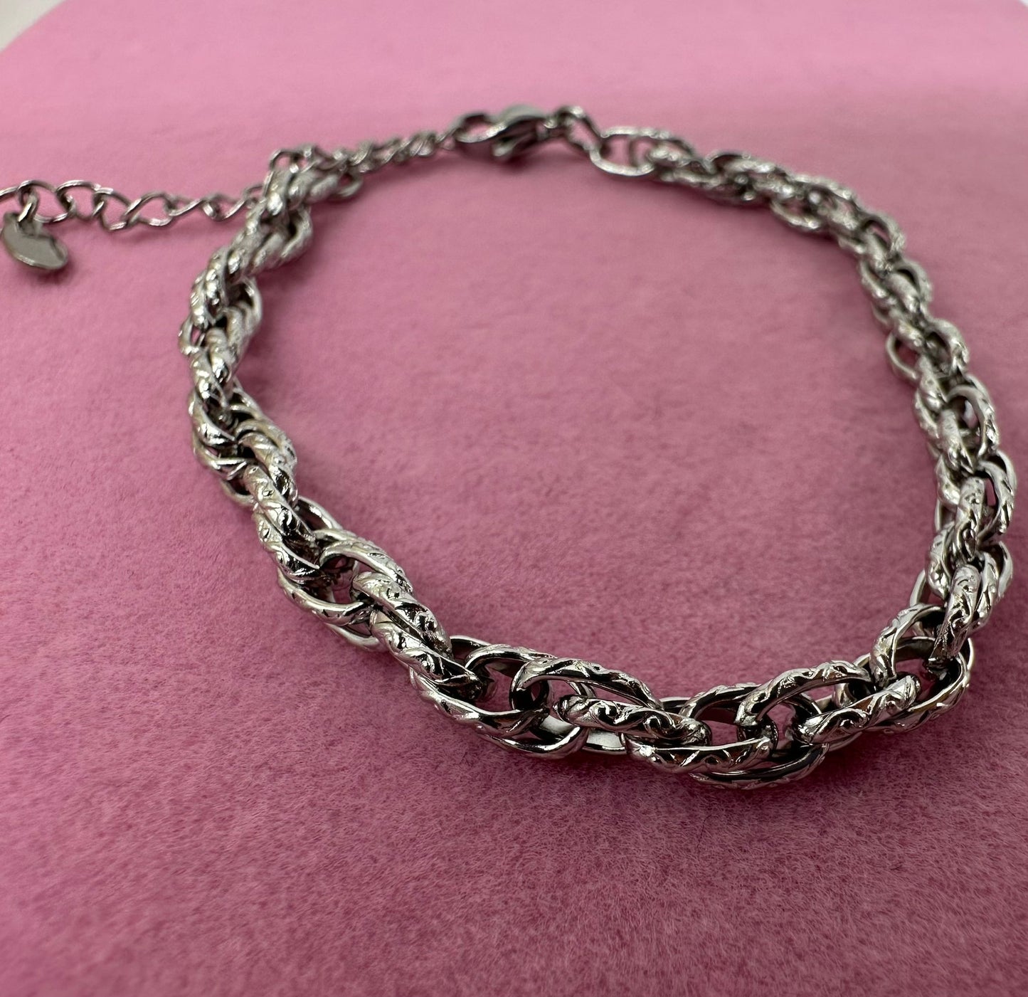 Bracciale Catena Intrecciata Grumetta