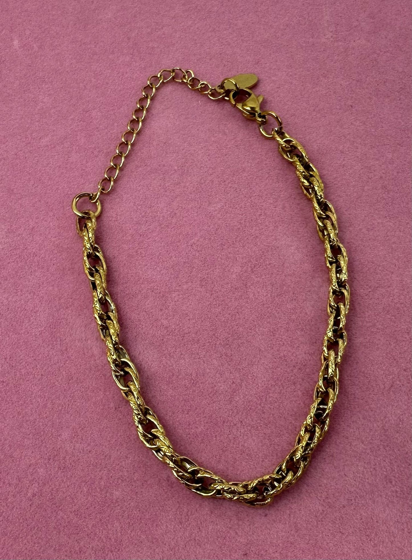 Bracciale Catena Intrecciata Grumetta