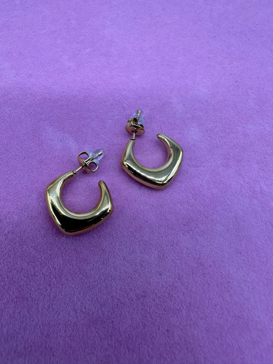 Orecchini a Cerchio in Acciaio Inossidabile Oro e Silver - DR-CLYDE SHOP