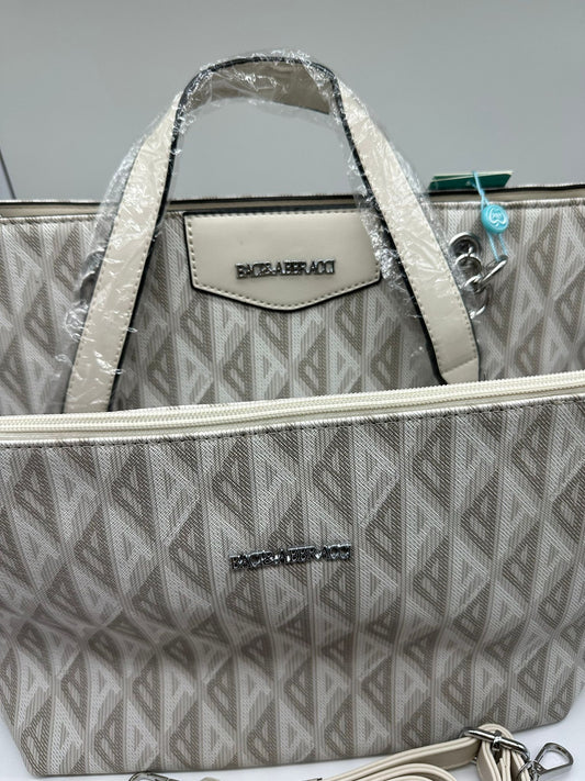 Set Borsa Shopping e Pochette Grigia - Pattern Monogram con Catena