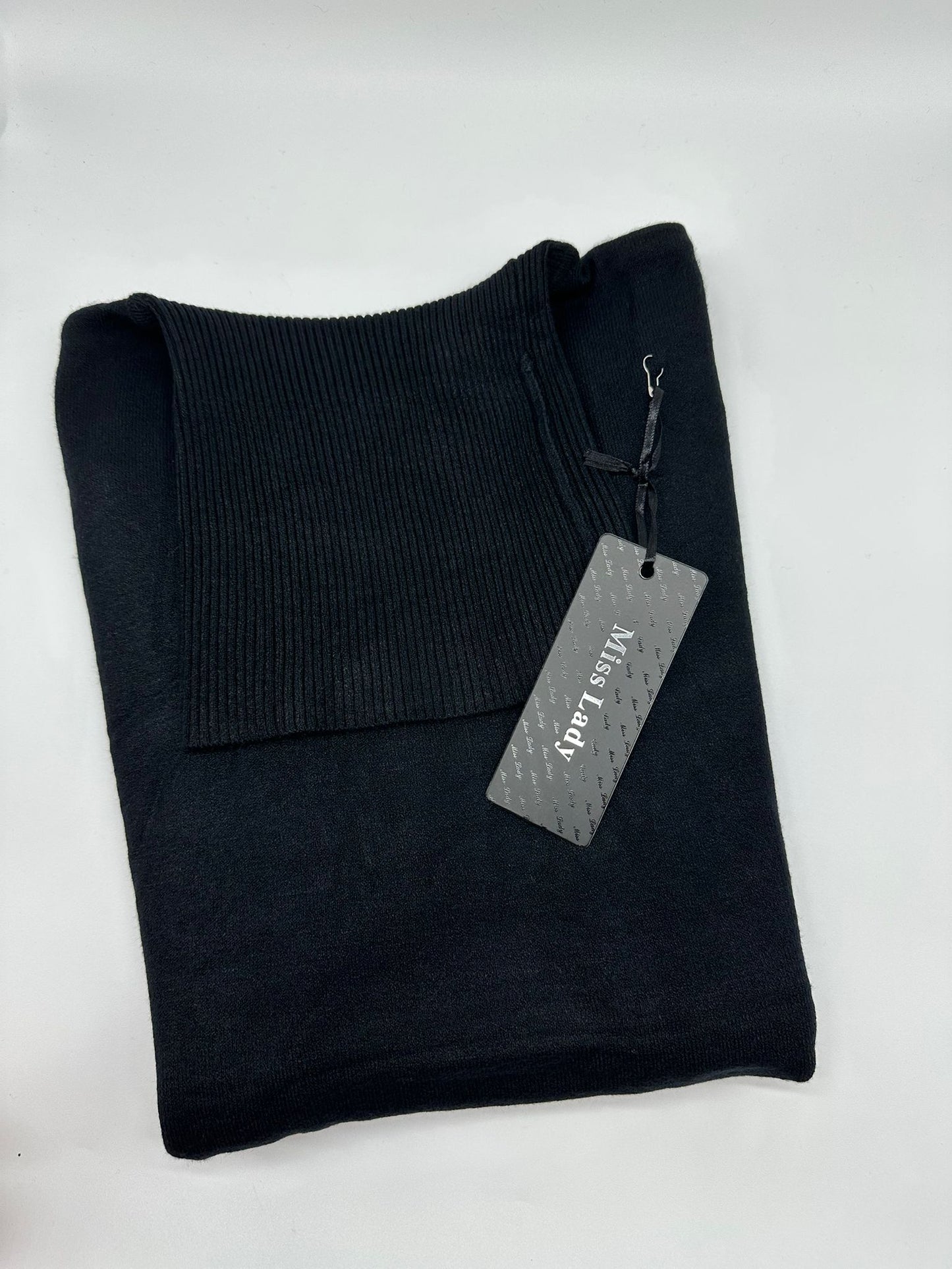 Maglione a Collo Alto in Maglia - Taglia Unica