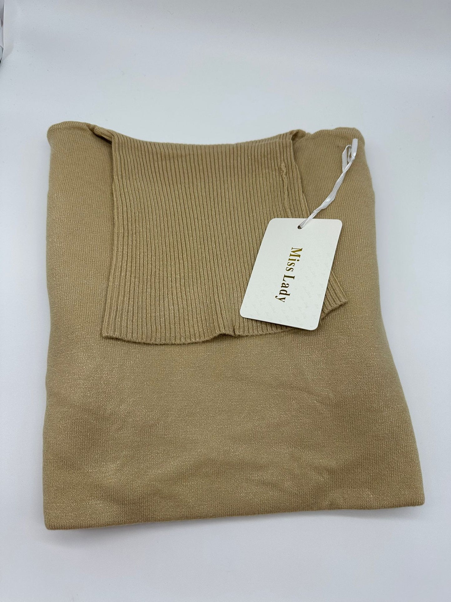 Maglione a Collo Alto in Maglia - Taglia Unica