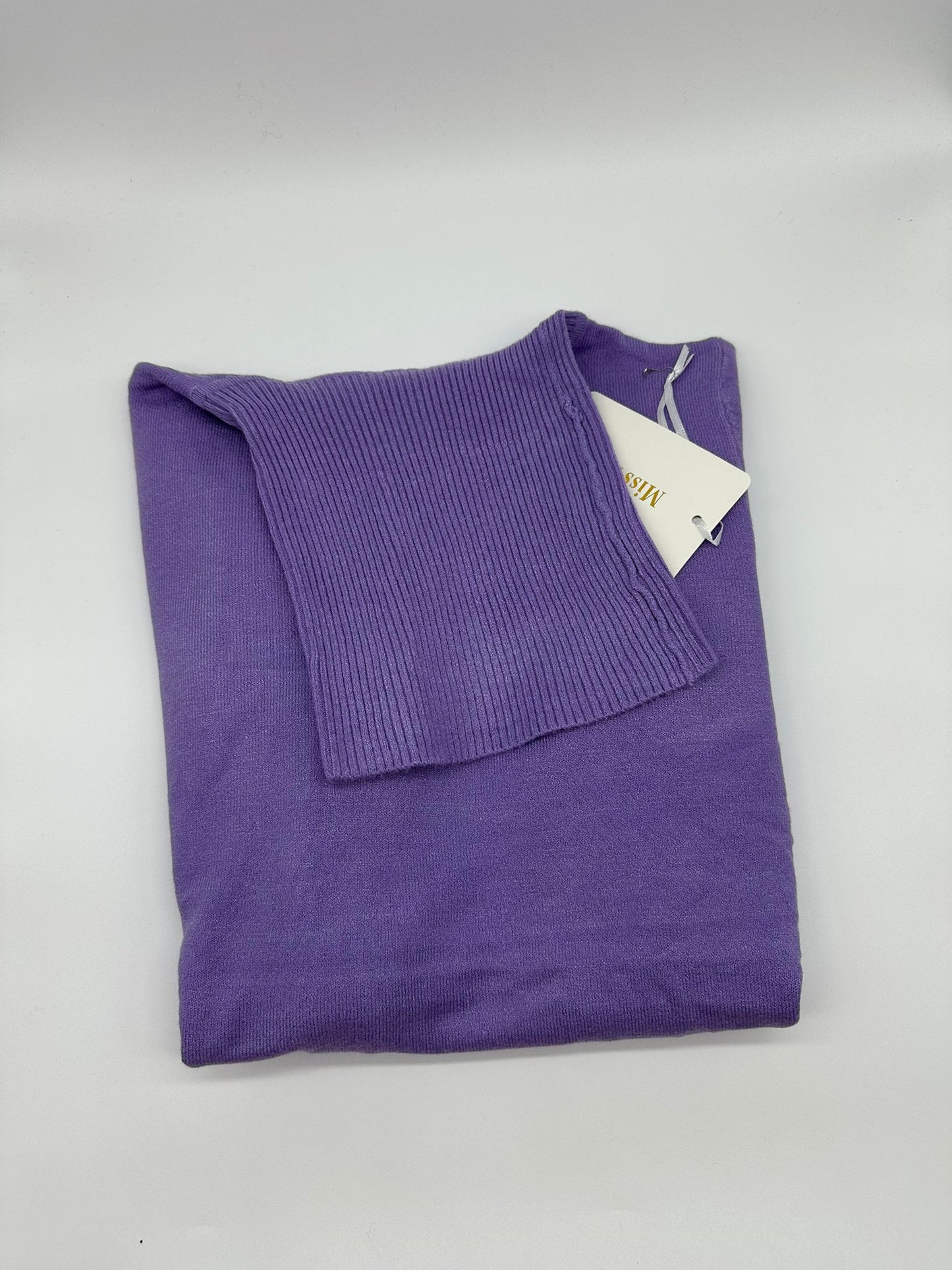 Maglione a Collo Alto in Maglia - Taglia Unica