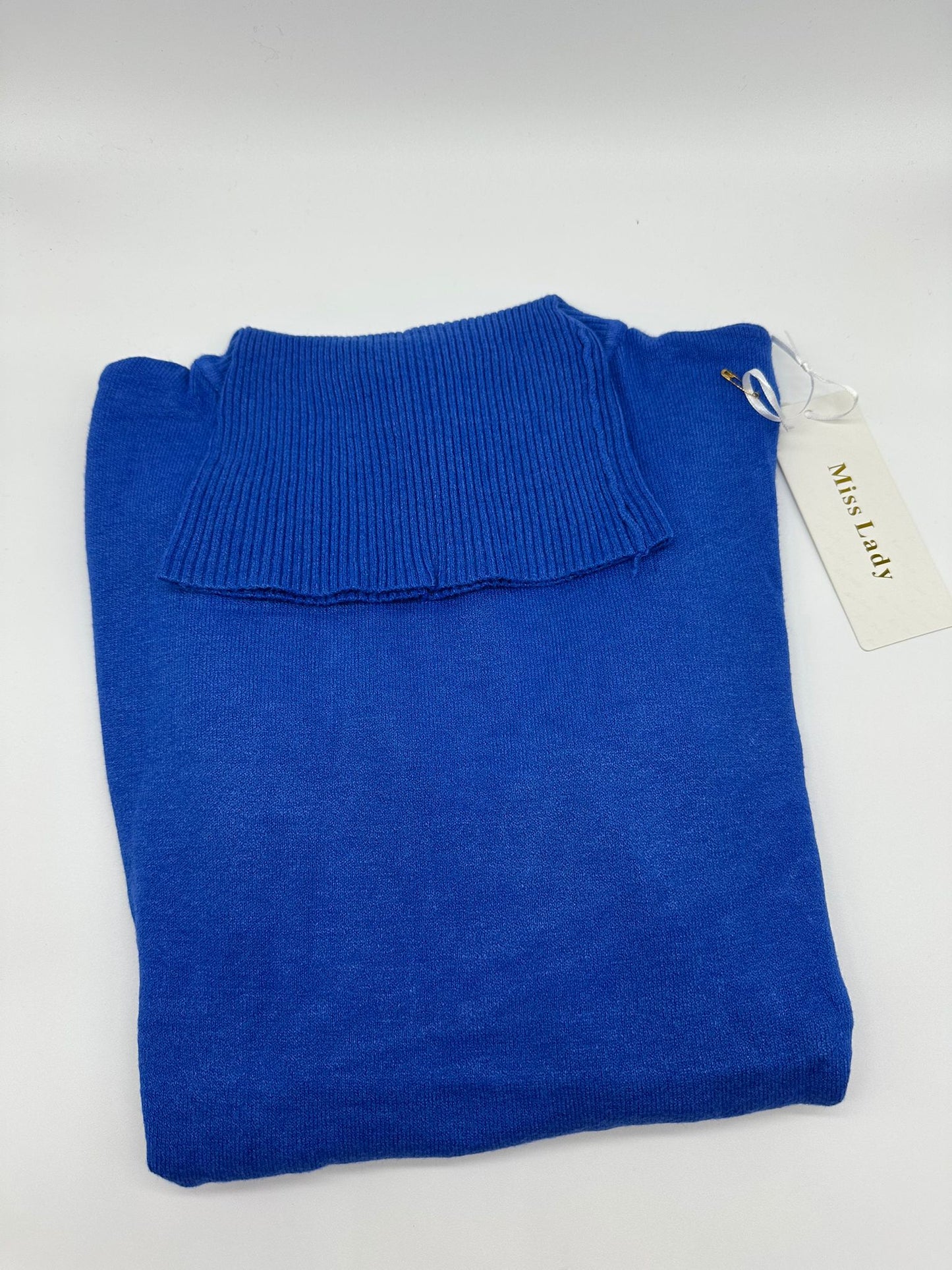 Maglione a Collo Alto in Maglia - Taglia Unica