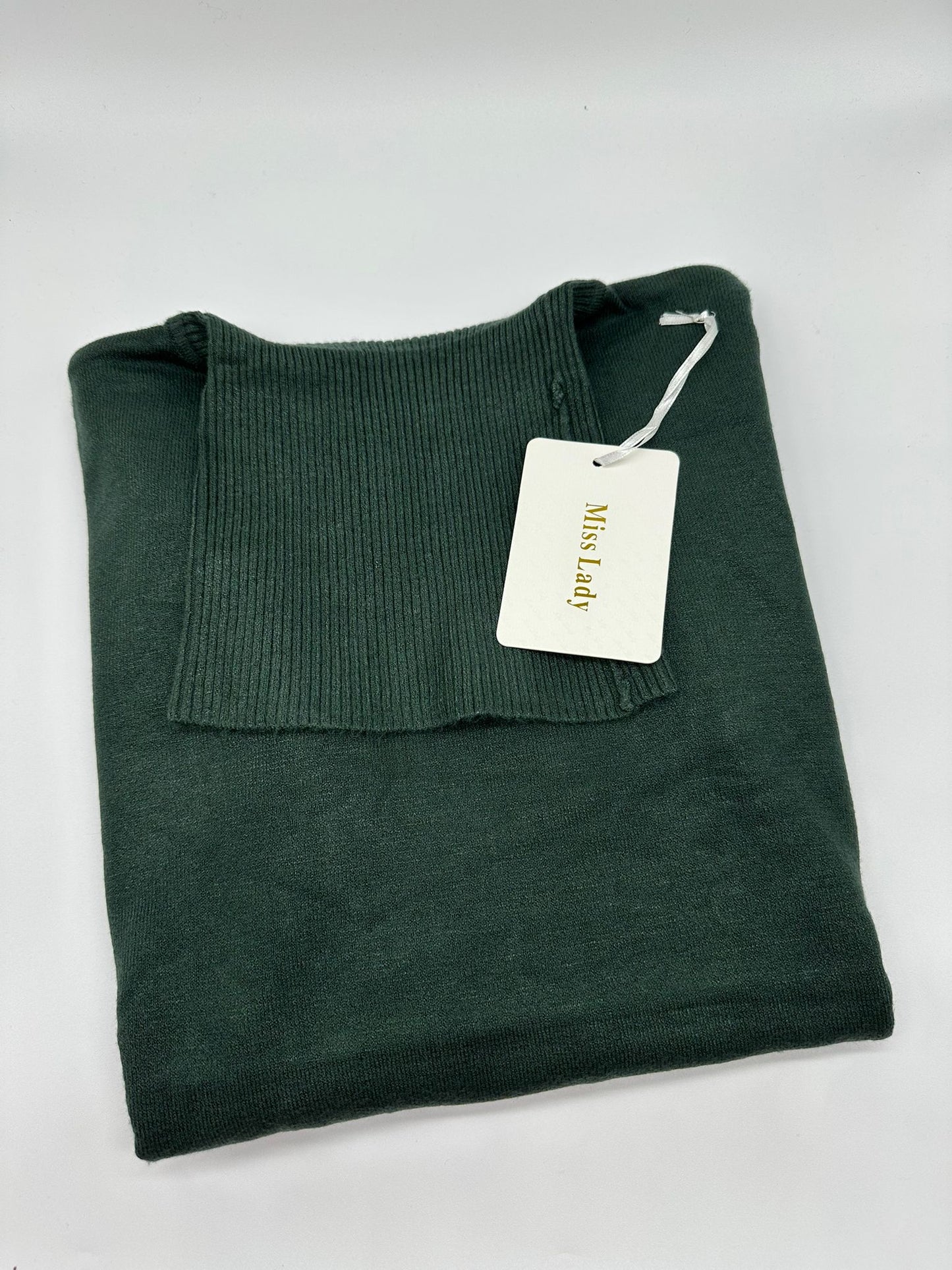 Maglione a Collo Alto in Maglia - Taglia Unica