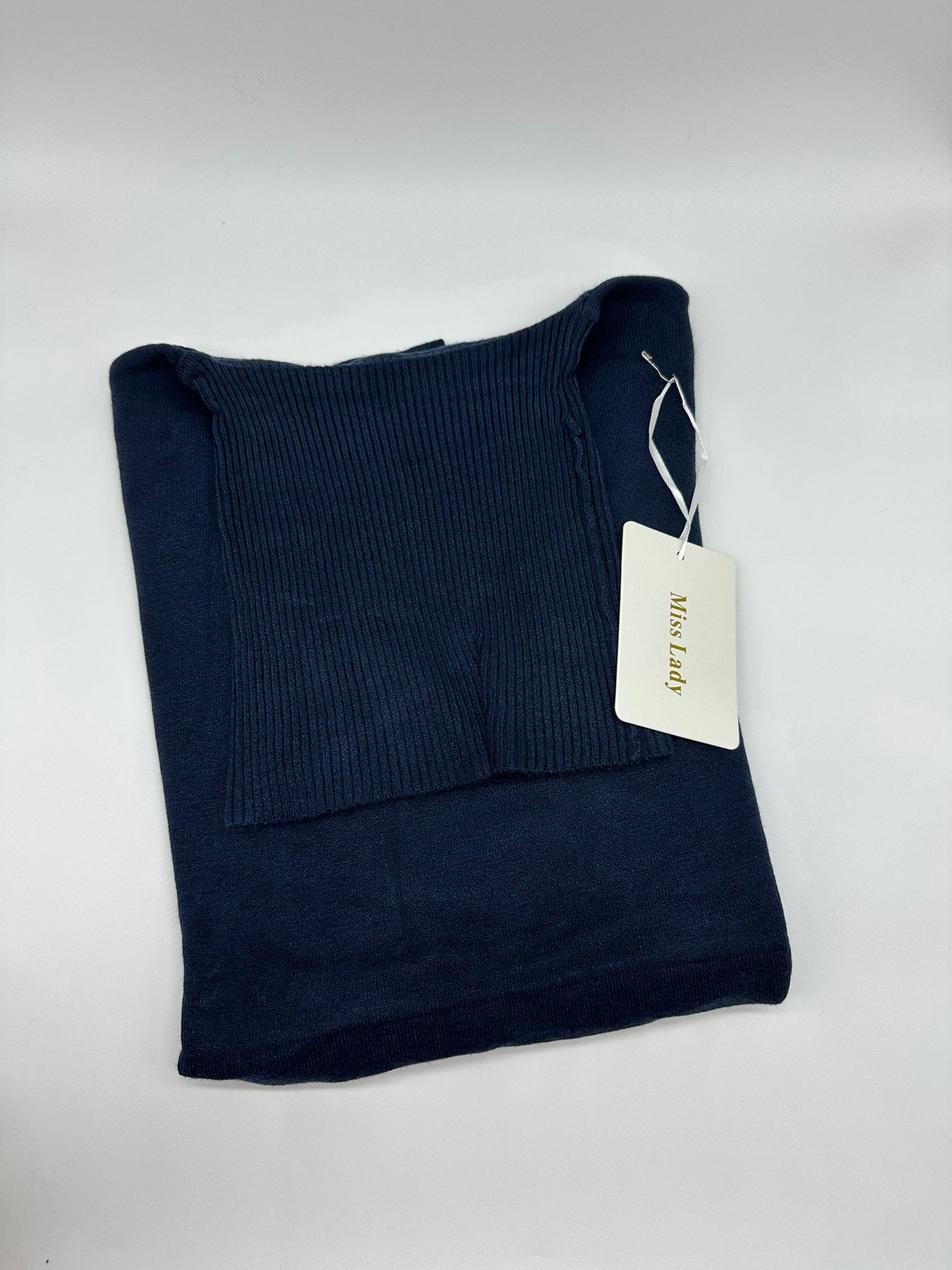 Maglione a Collo Alto in Maglia - Taglia Unica