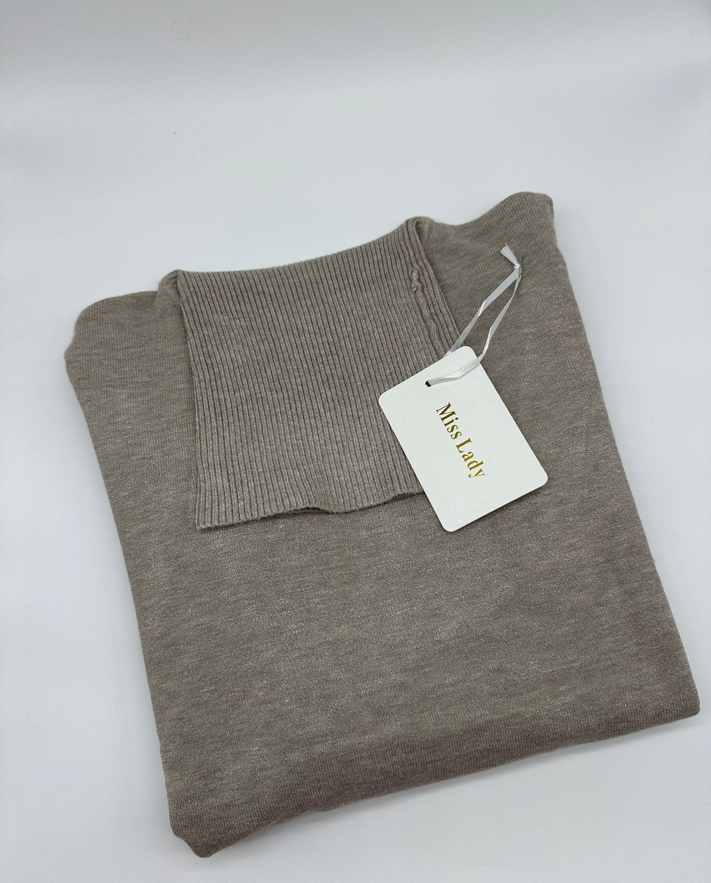 Maglione a Collo Alto in Maglia - Taglia Unica