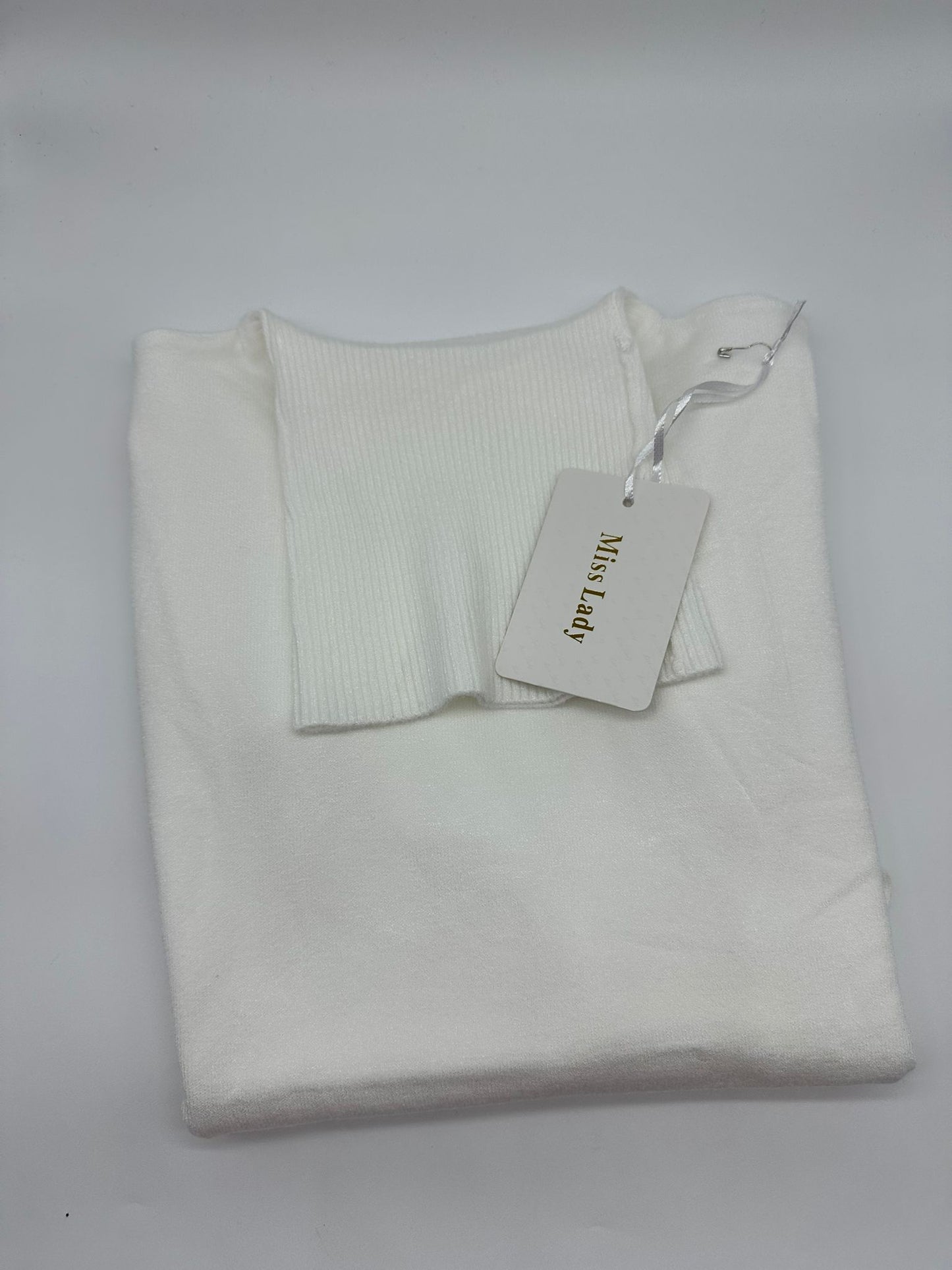 Maglione a Collo Alto in Maglia - Taglia Unica