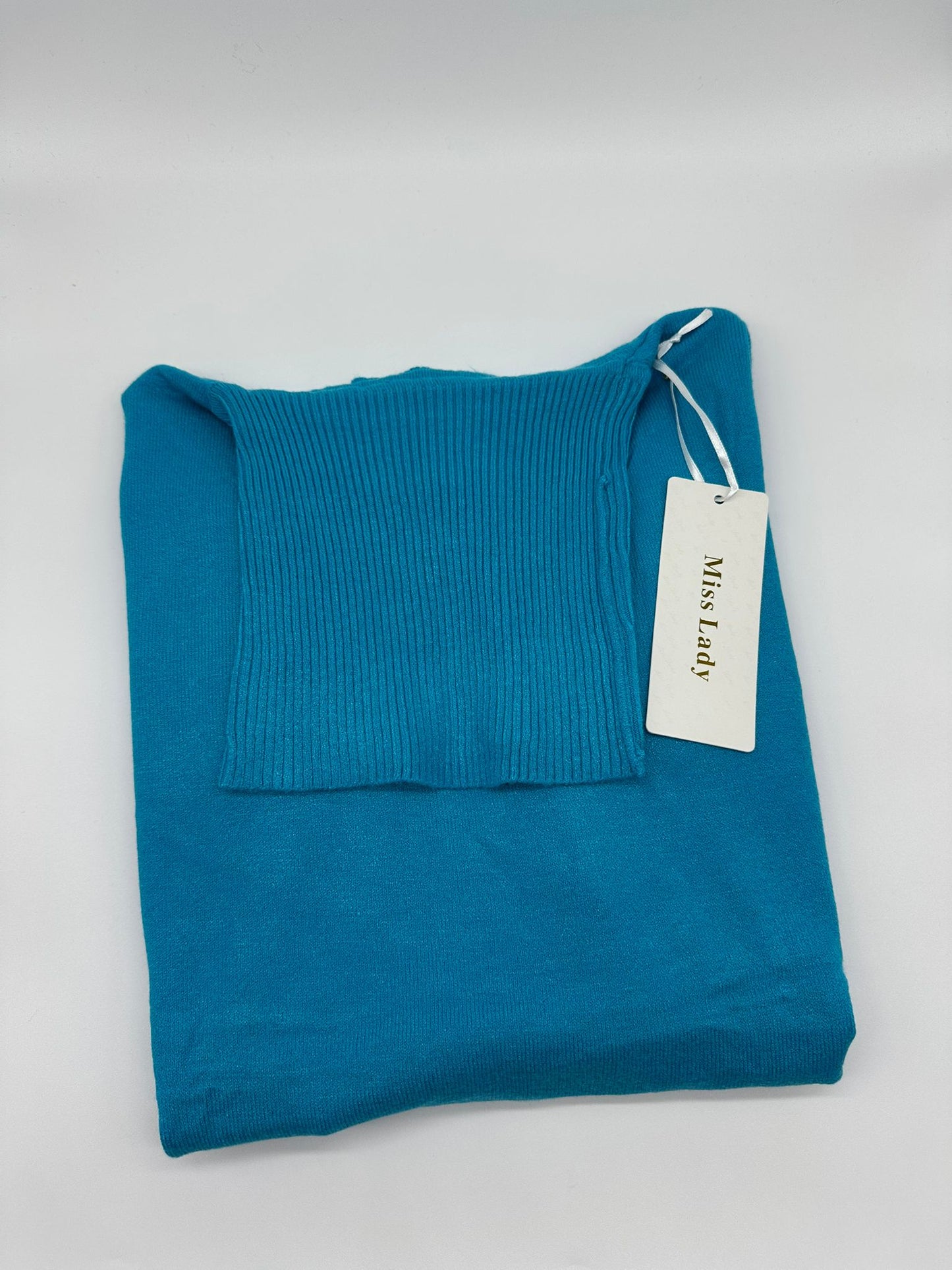 Maglione a Collo Alto in Maglia - Taglia Unica