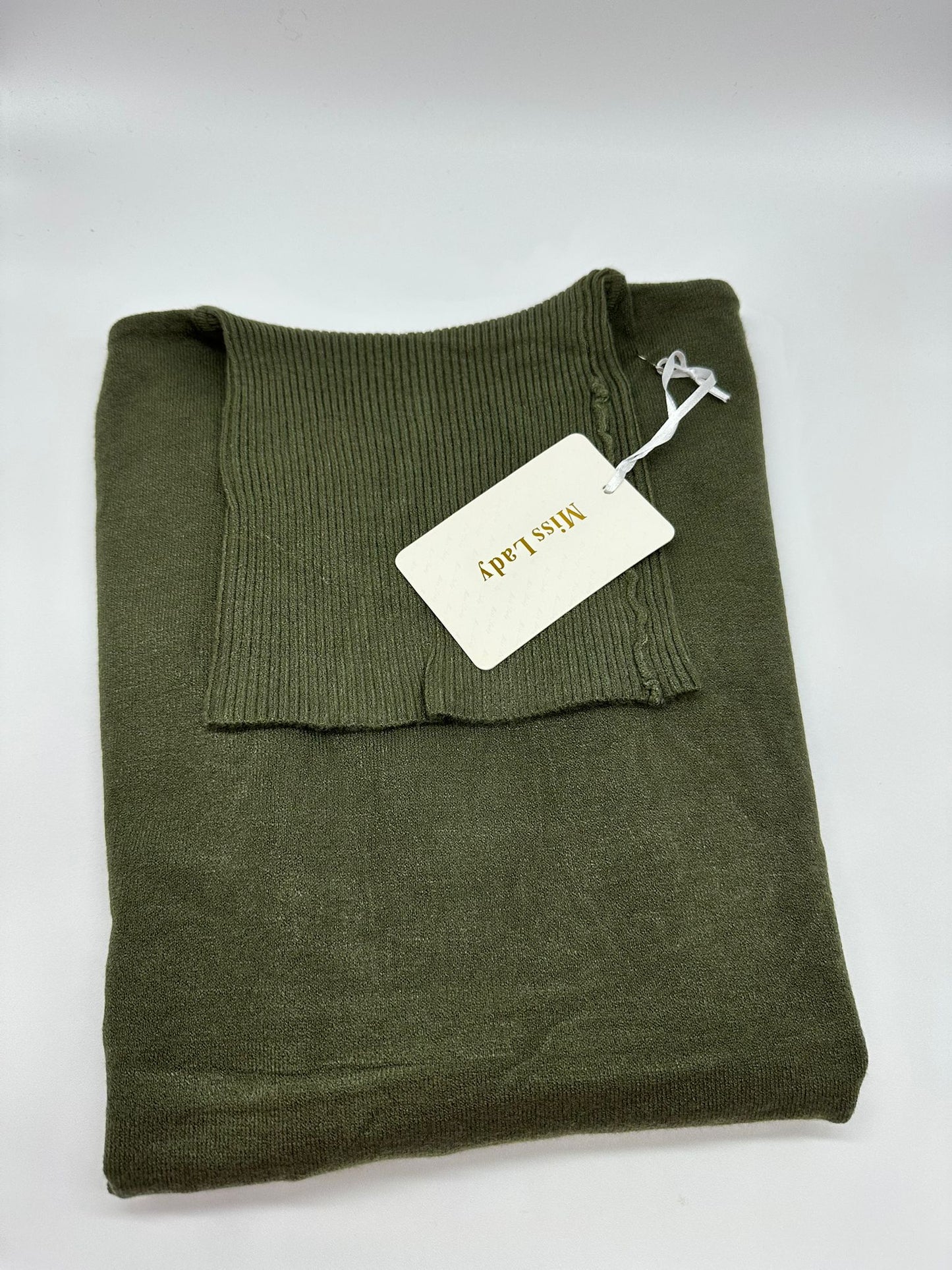 Maglione a Collo Alto in Maglia - Taglia Unica