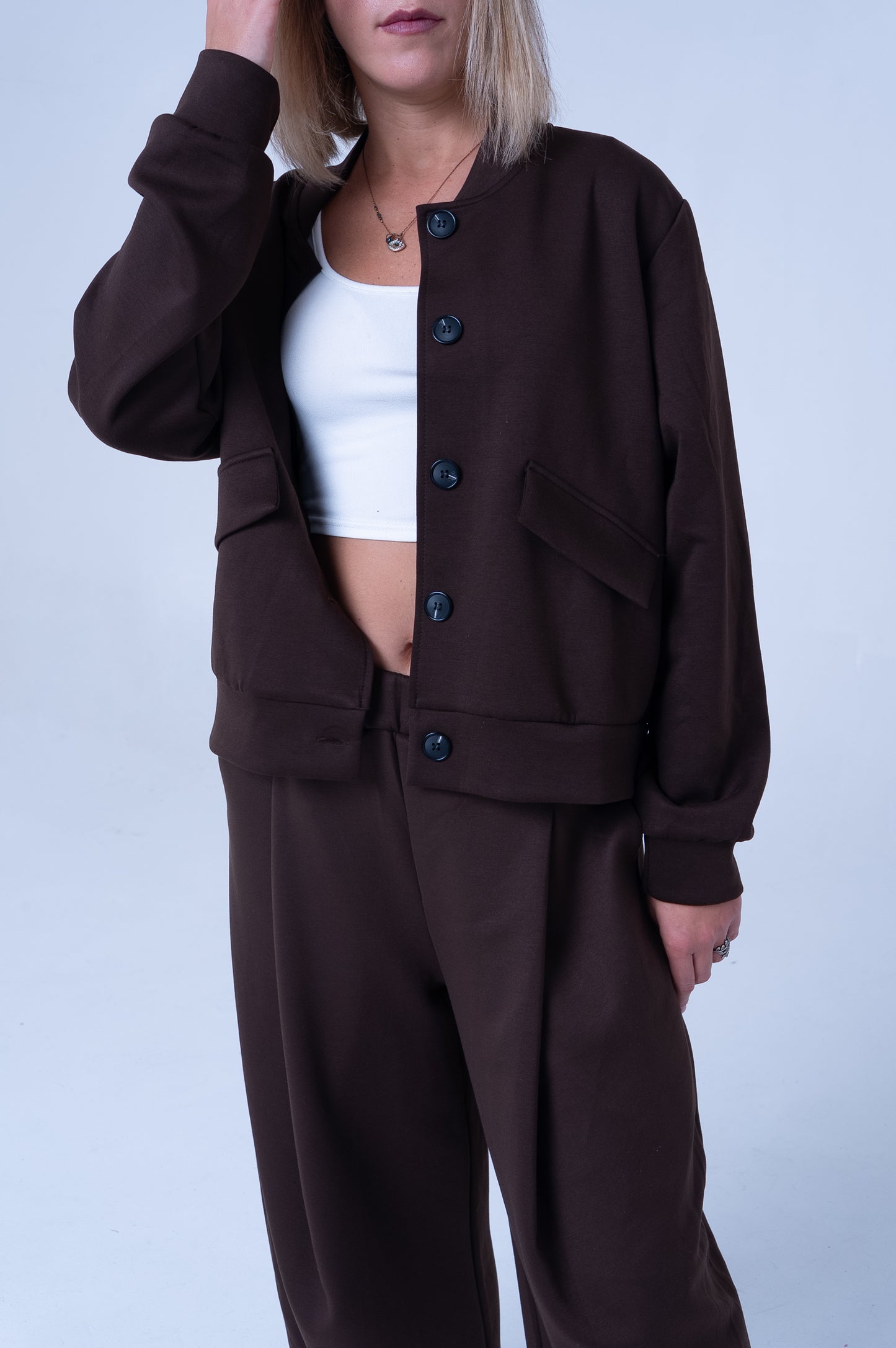 Coordinato Oversize con Giacca e Pantaloni