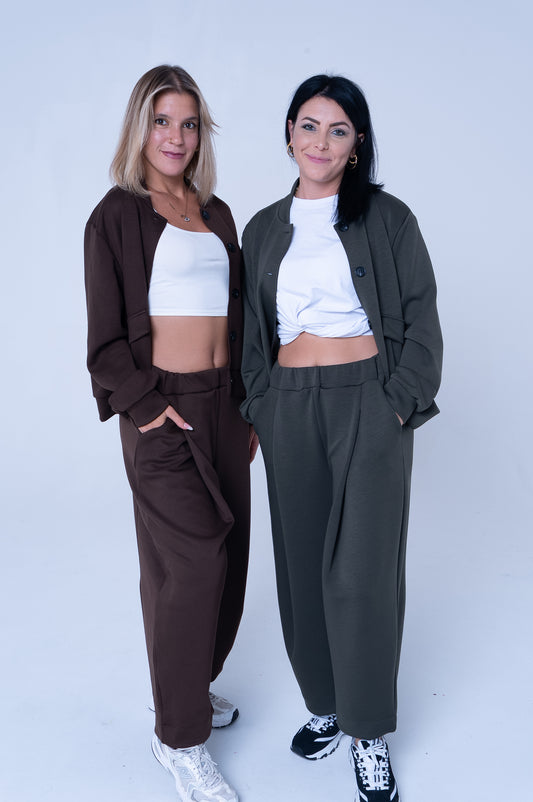 Coordinato Oversize con Giacca e Pantaloni