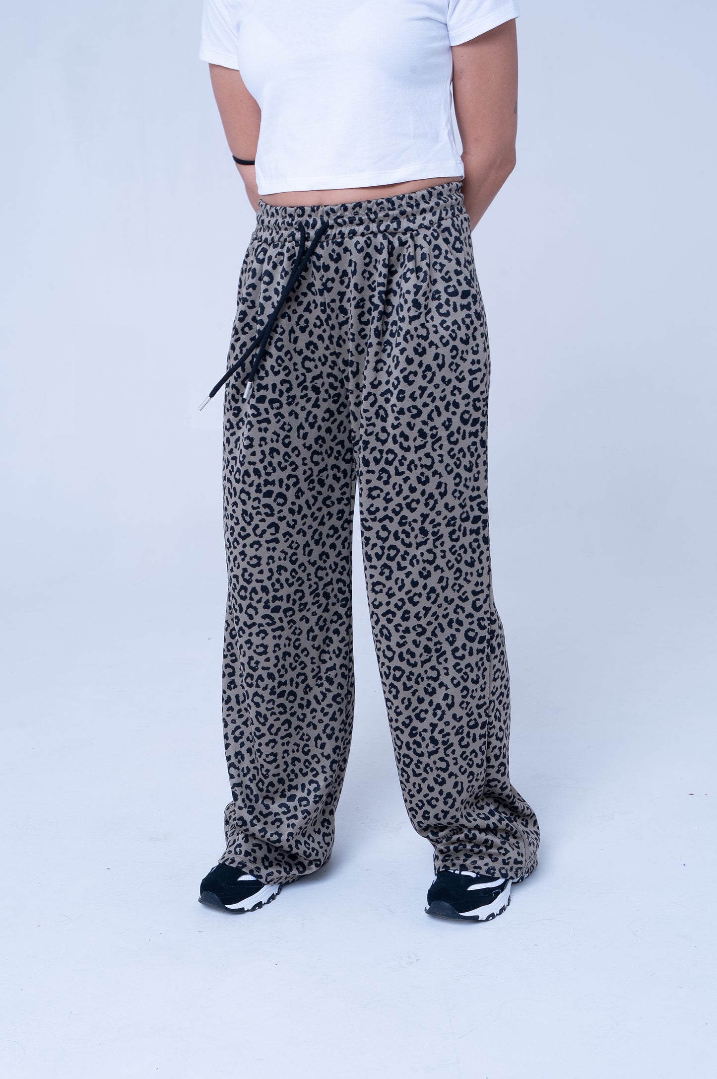 Pantaloni Larghi Leopardati - Stile Casual Trendy