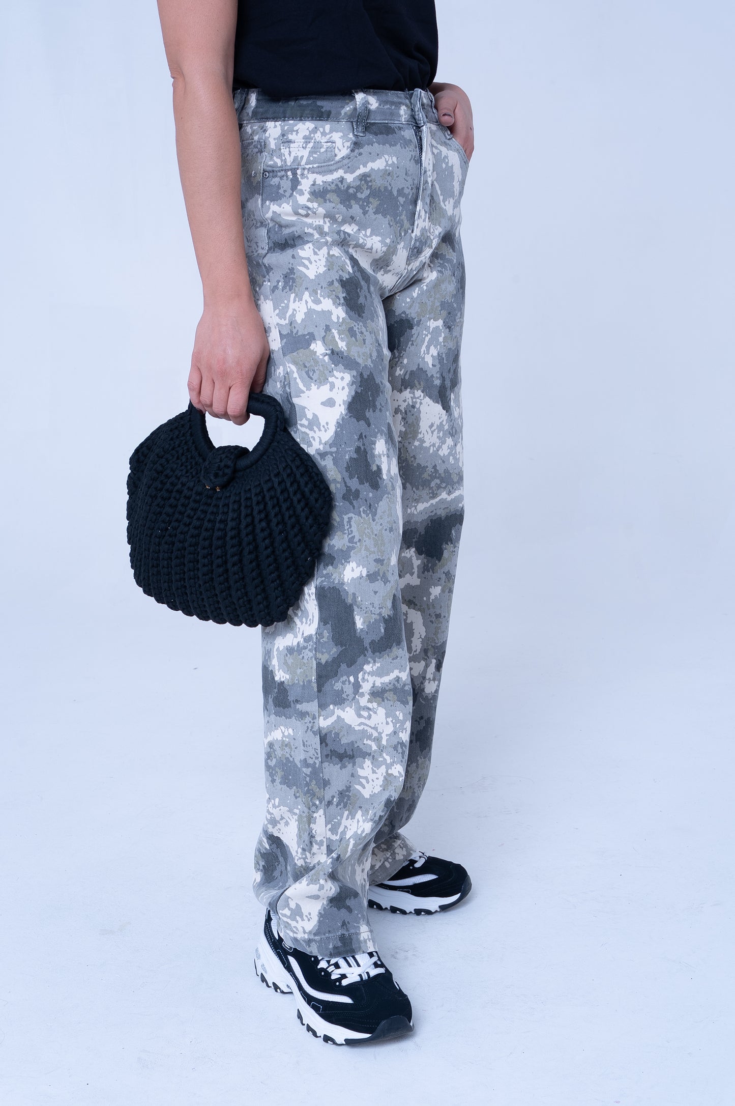 Pantalone Cargo Mimetico Urban Camo - Stile Militare Donna