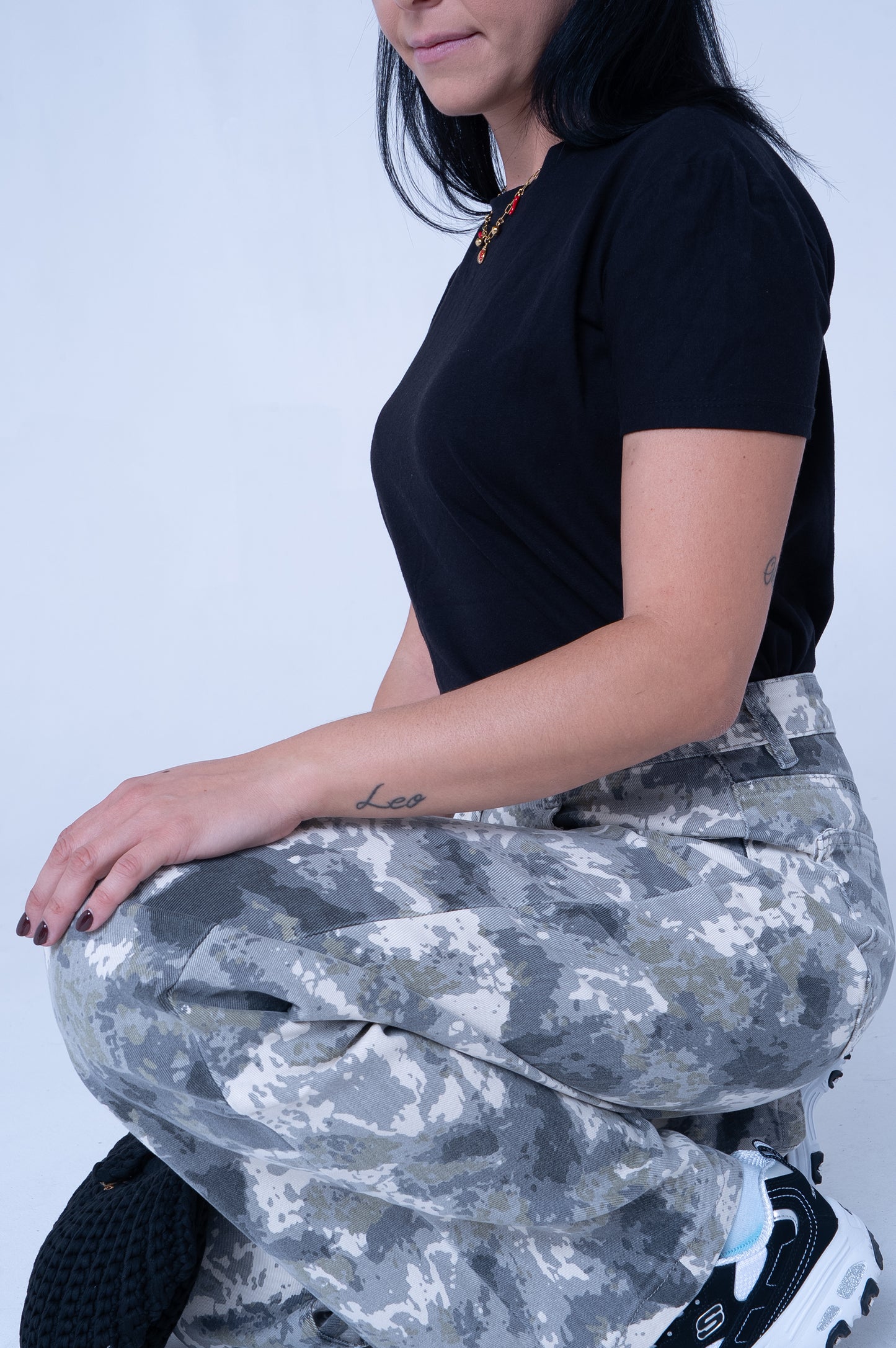 Pantalone Cargo Mimetico Urban Camo - Stile Militare Donna