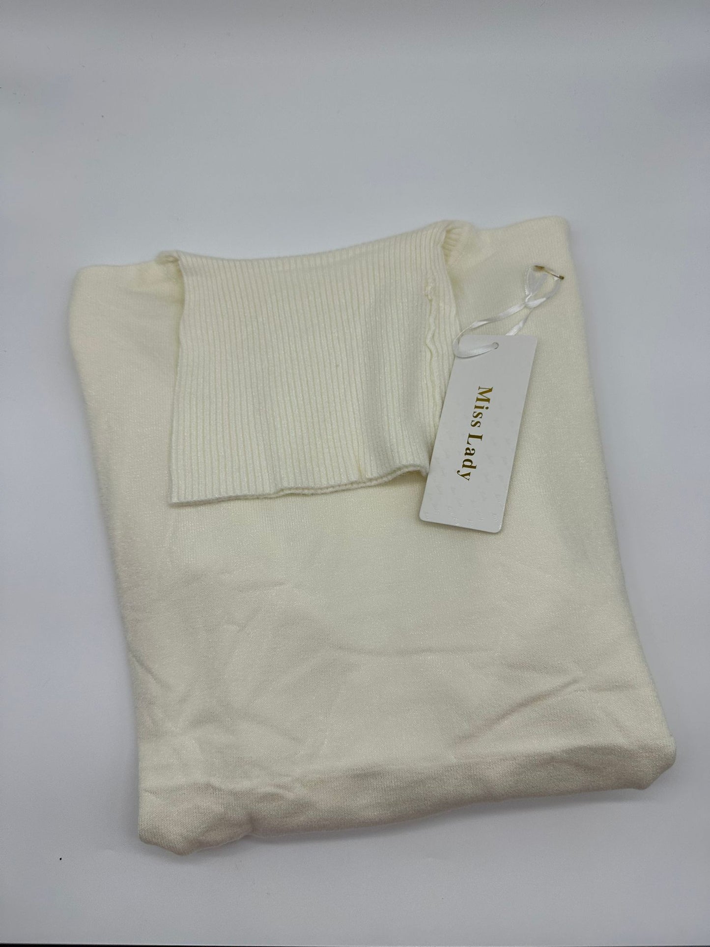 Maglione a Collo Alto in Maglia - Taglia Unica