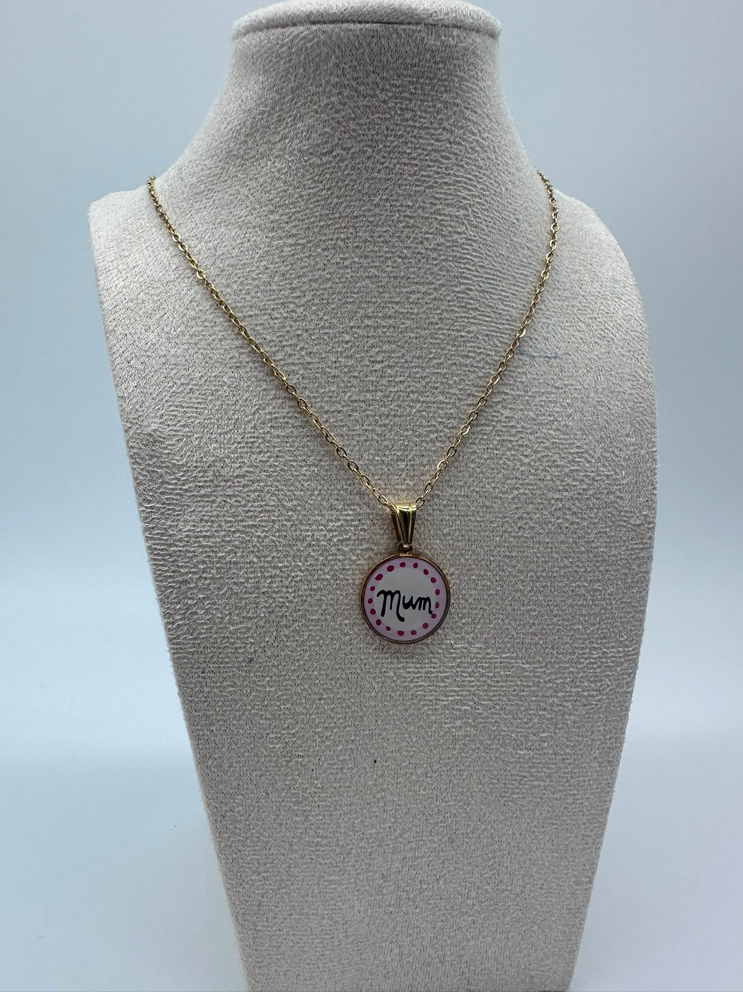 Collana con ciondolo "Mum"- acciaio inossidabile