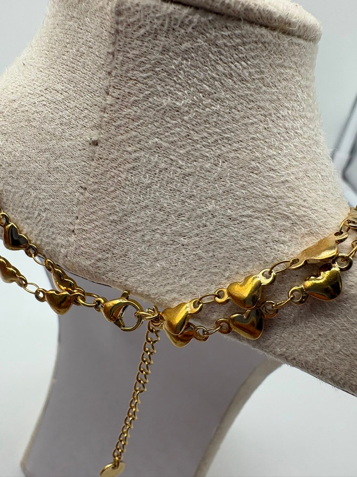 Collana mille cuori - Doppio filo in accio Inossidabile