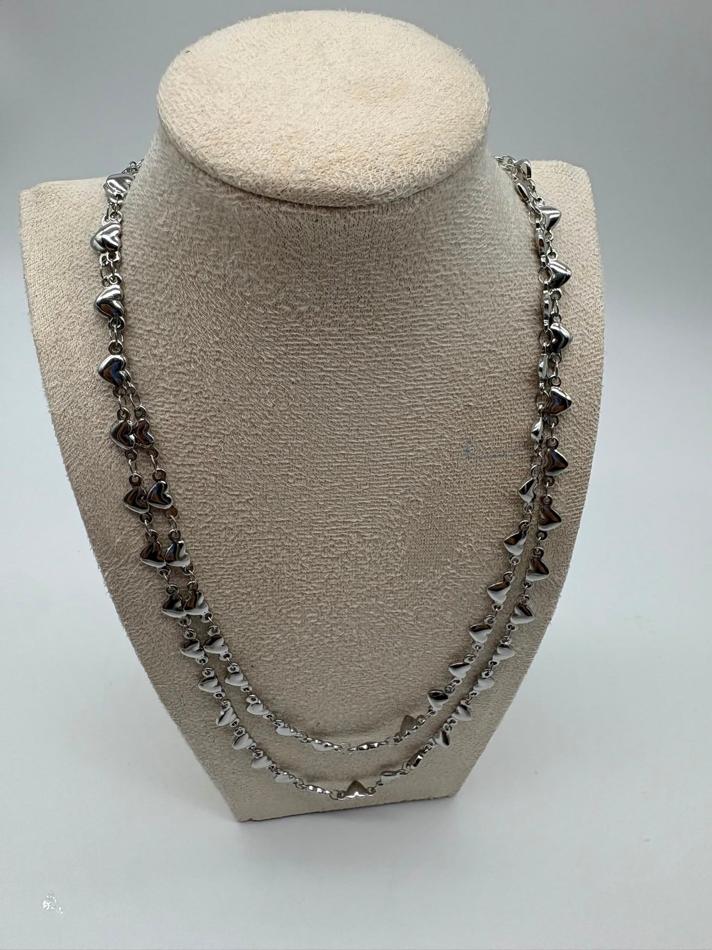 Collana mille cuori - Doppio filo in accio Inossidabile