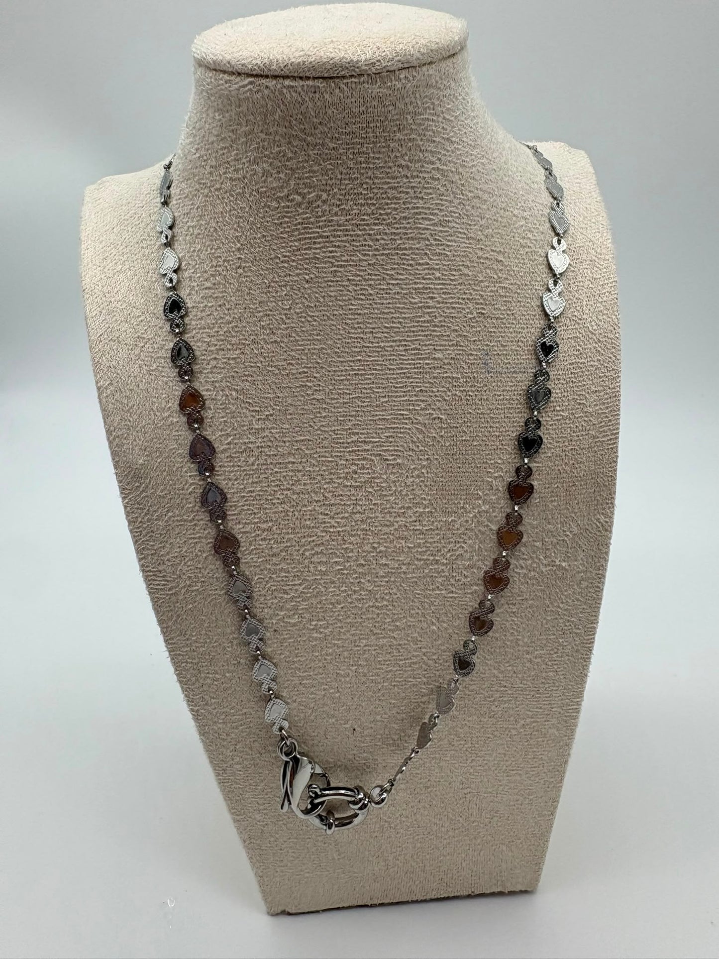 Collana Cuore satinato - acciaio 316 L