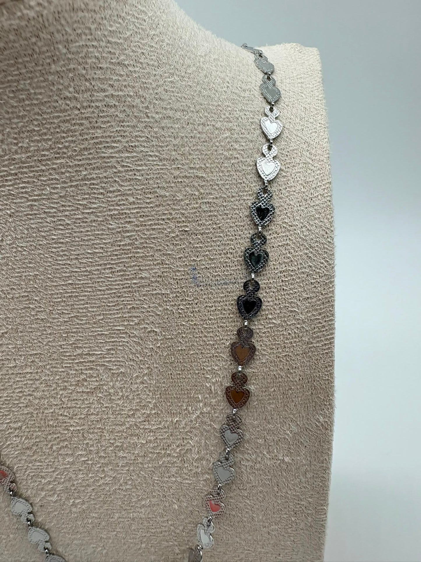 Collana Cuore satinato - acciaio 316 L